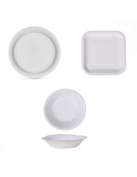 Platos, bandejas, vasos de Carton