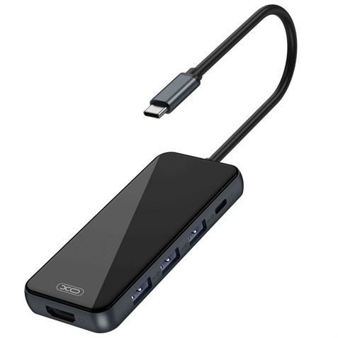 ADAPTADOR TIPO C - HDMI, 3 X USB 3.0 Y TIPO C XO - XOHUB002