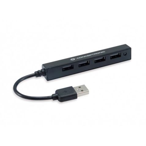 HUB USB 2.0 CONCEPTRONIC 4 PUERTOS HUBBIES05B - HUBBIES05B