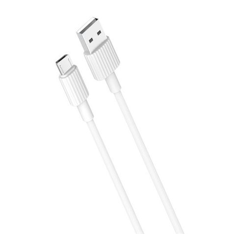 CABLE NB156 SILICONA USB - MICRO USB | 2.4A | 1 MTR | BLANCO XO - XONB156MCWH