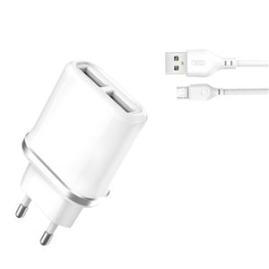 PACK CARGADOR CORRIENTE L52 2.1A + CABLE MICRO USB XO - XOL52MC