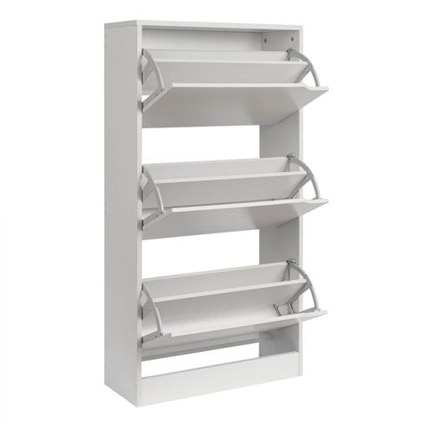 MUEBLE ZAPATERO NORDIC BLANCO 3 PUERTAS HBS - 5030770105-1