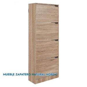 MUEBLE ZAPATERO NATURAL NORDIC 4 PUERTAS HBS - 5030770210