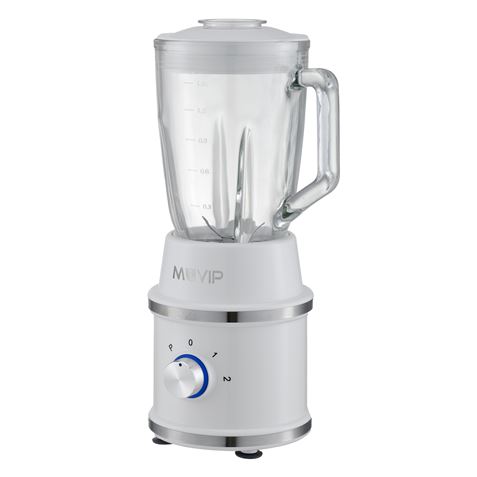 REACONDICIONADA BATIDORA DESIGN WHITE VASO CRISTAL 1300W 1.5 LITROS MUVIP - MV0388