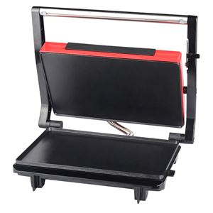 REACONDICIONADA SANDWICHERA INOX PLACA LISA 750W ROJA MUVIP - MV0335