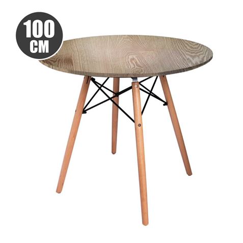 REACONDICIONADA MESA REDONDA DESIGN D400 100CM ROBLE MUVIP - MV0329