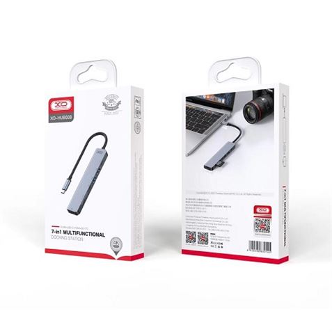 ADAPTADOR TIPO C HUB008 7 EN 1 XO - XOHUB008-5