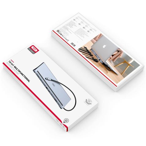 ADAPTADOR TIPO C HUB010 12 EN 1 XO - XOHUB010-4