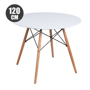 REACONDICIONADA MESA REDONDA DESIGN D600 120CM BLANCA - MV0324