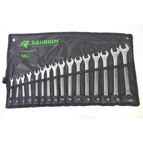JUEGO LLAVES COMBINADAS 16 PCS SAURIUM - 47237