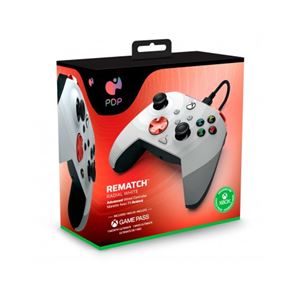 MANDO GAMEPAD PC/XBOX REMATCH WIRED WHITE PDP - 708056069223-1