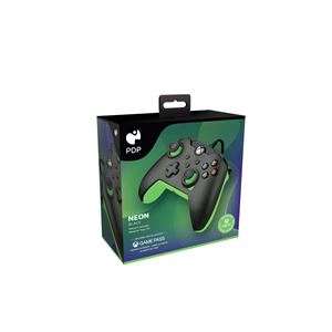 MANDO GAMEPAD PC/XBOX NEON BLACK WIRED PDP - 708056069094-1