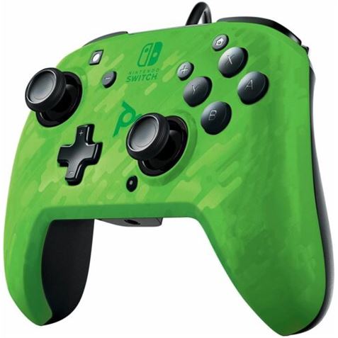 MANDO GAMEPAD FACEOFF DELUXE CAMO GREEN NINTENDO SWITCH PDP - 708056067724
