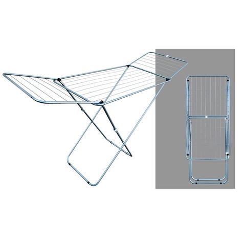 TENDEDERO METÁLICO COLOR ALUMINIO EXTRA GRANDE 20 METROS - 09169tendedero