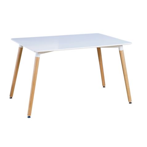 REACONDICIONADA MESA RECTANGULAR DESIGN D700 120CM BLANCA MUVIP - MV0432