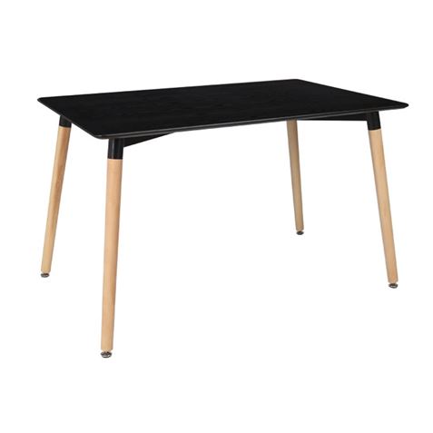 REACONDICIONADA MESA RECTANGULAR DESIGN D700 120CM NEGRA MUVIP - MV0433
