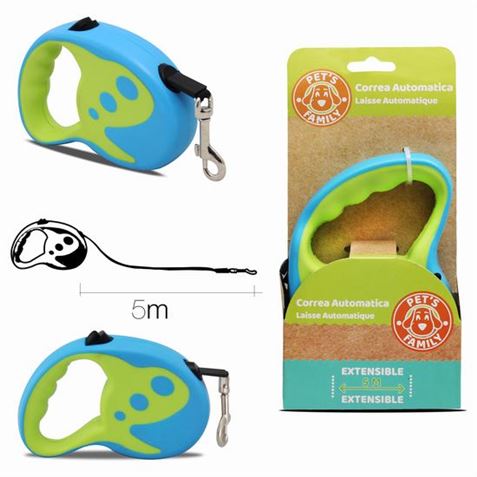 CORREA EXTENSIBLE PARA MASCOTAS 5MTS - 51029