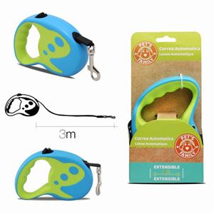 CORREA EXTENSIBLE PARA MASCOTAS 3MTS