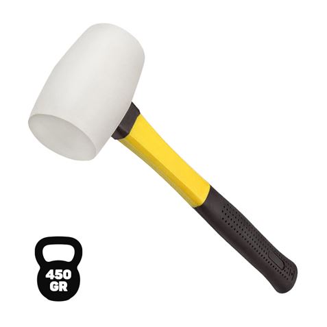 MAZO DE GOMA BLANCO 450GR. MANGO FIBRA BLIM - BL0318