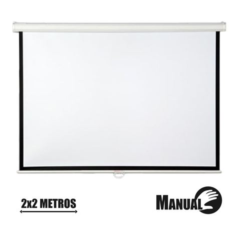 PANTALLA PROYECCION MANUAL 2 X 2MTR CROMAD - CR0445