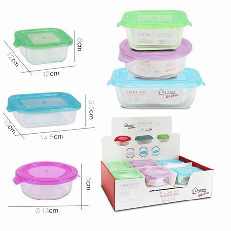 SET 3 TUPPER HERMETICO CRISTAL 32/37/40CL URBAN LIVING - 300522.