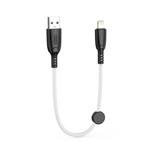 CABLE NB247 CARGA RAPIDA USB - LIGHTNING | 6A | 25CM CON CLIP | BLANCO XO - XONB247LGWH