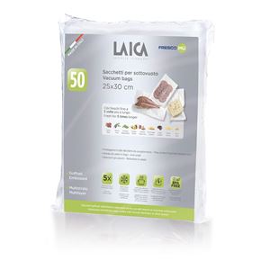 PACK 50 BOLSAS ENVASAR AL VACIO 25X30 LAICA - VT3510