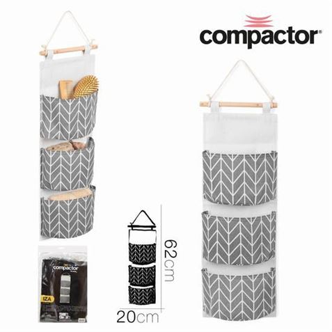 BOLSILLERO DE PARED 3 BOLSILLOS 20X62CM - 32087.