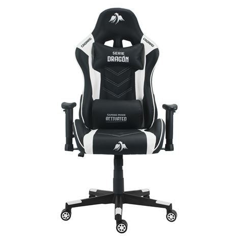 SILLA GAMING SERIE DRAGÓN BLANCA CROMAD - CR1145