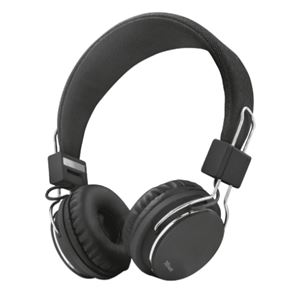 AURICULARES TRUST ZIVA BLACK CON MICROFONO Y CONTROL VOLUMEN - 21821