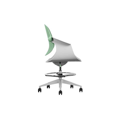 SILLA / TABURETE DE OFICINA TOP WORK VERDE CROMAD - CR1156-4