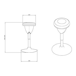 TABURETE MULTIUSOS BALANCIN DESIGN VERDE CROMAD - CR1151-1