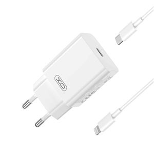 CARGADOR TIPOC 20W CARGA RAPIDA XOL126 + CABLE LIGTHNING XO - XOL126LG