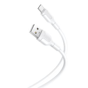 REACONDICIONADO CABLE NB212 SILICONA USB - TIPO C | 2.1A| 1 MTR | BLANCO XO