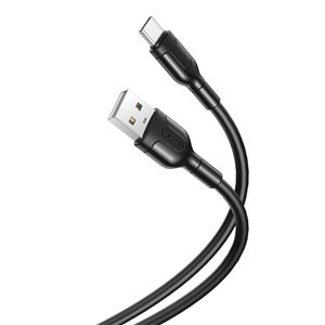 REACONDICIONADO CABLE NB212 SILICONA USB - TIPO C | 2.1A | 1 MTR | NEGRO XO