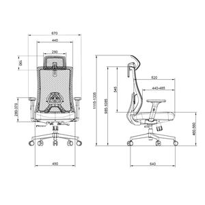 SILLA OFICINA GAMA SENIOR SE8000 CROMAD - CR1130-6