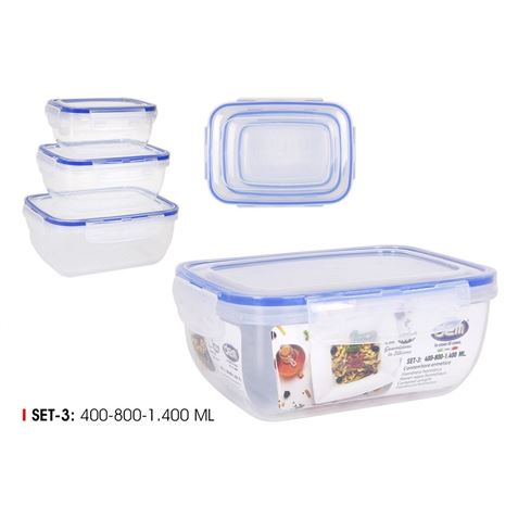 SET 3 TUPPER HERMETICAS DEM - BE03021373574