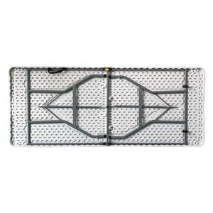 REACONDICIONADA MESA DE RESINA PLEGABLE 180X70X74CM 3.5CM SUNGARDEN - SG0099-1