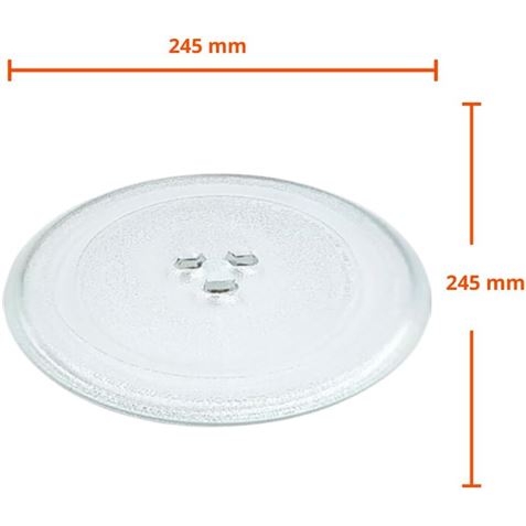 PLATO VIDRIO 245MM PARA MICROONDAS MUVIP - REP0792-1
