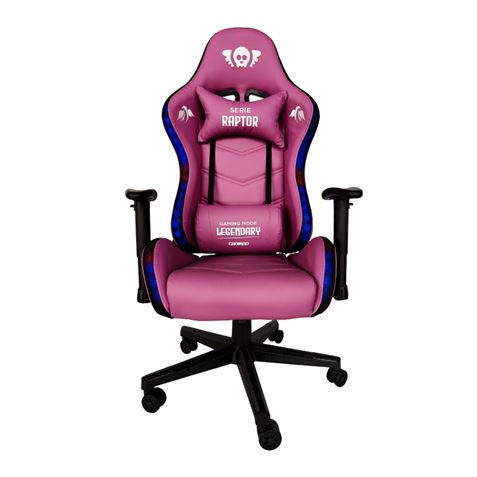 SILLA GAMING RGB SERIE RAPTOR LEGENDARY VIOLETA CROMAD - CR1165-2
