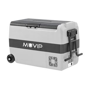 NEVERA PORTATIL CON COMPRESOR 44 LITROS 80W CON RUEDAS DOBLE ZONA MUVIP - MV0580-1
