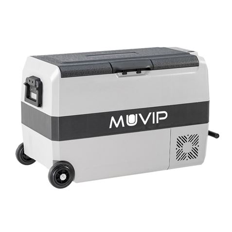 NEVERA PORTATIL CON COMPRESOR 44 LITROS 80W CON RUEDAS DOBLE ZONA MUVIP - MV0580-4