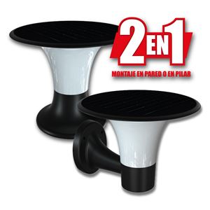 FAROL LED SOLAR 2 EN 1 SERIE PRO 2200LM 6000K/3000K CON SENSOR ELBAT - EB0560