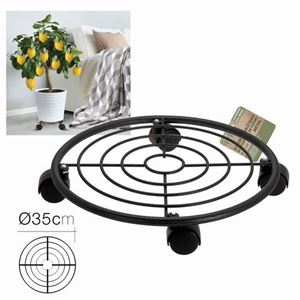 SOPORTE PARA MACETAS CON RUEDAS 35CM DIAMETRO - 27999