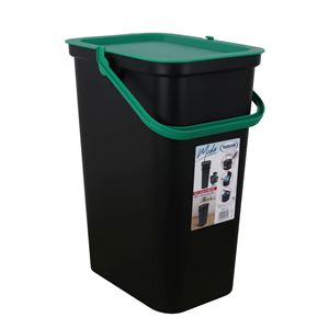PAPELERA 25 LITROS CON ASA VERDE MODA TONTARELLI