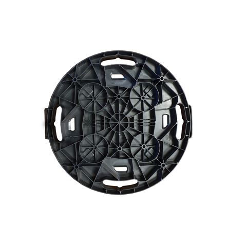 PLATAFORMA REDONDA GRANDE CON RUEDAS 400X400X40MM ARTPLAST - L4040N-1