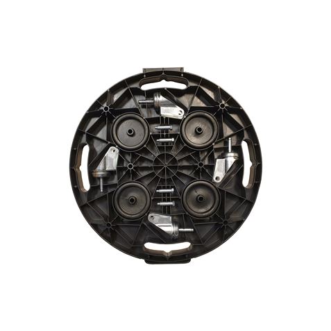 PLATAFORMA REDONDA GRANDE CON RUEDAS 400X400X40MM ARTPLAST - L4040N-3