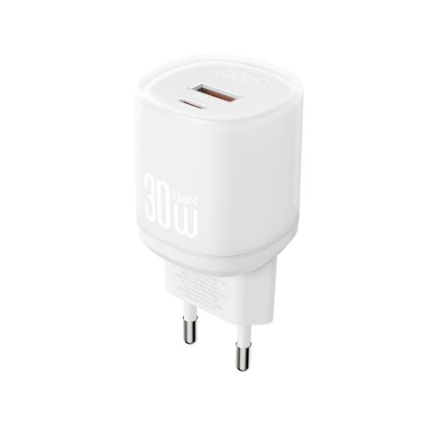 CARGADOR CARGA RAPIDA 30W USB-A /USB-C L151 BLANCO XO - XOL151WH