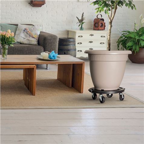 PLATAFORMA REDONDA GRANDE CON RUEDAS 400X400X40MM ARTPLAST - L4040N-5