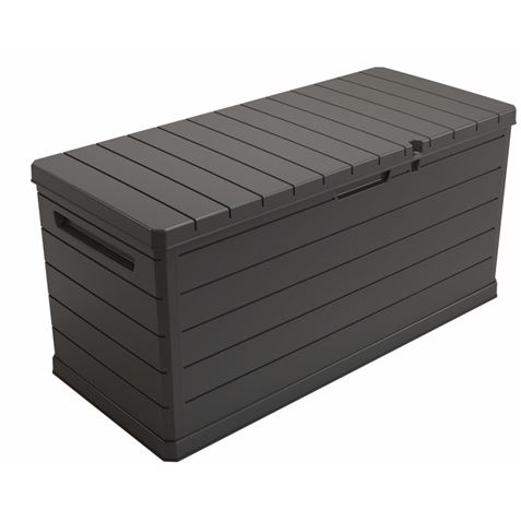 BAUL EXTERIOR 350 LITROS CON CERRADURA GRIS OSCURO ARTPLAST - A350AN-1